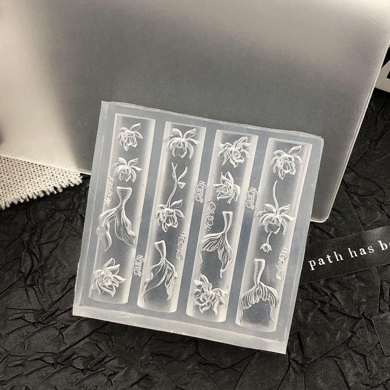 Nail Art Stamping Kit - ✨ 3D 실리콘 네일 몰드 바다