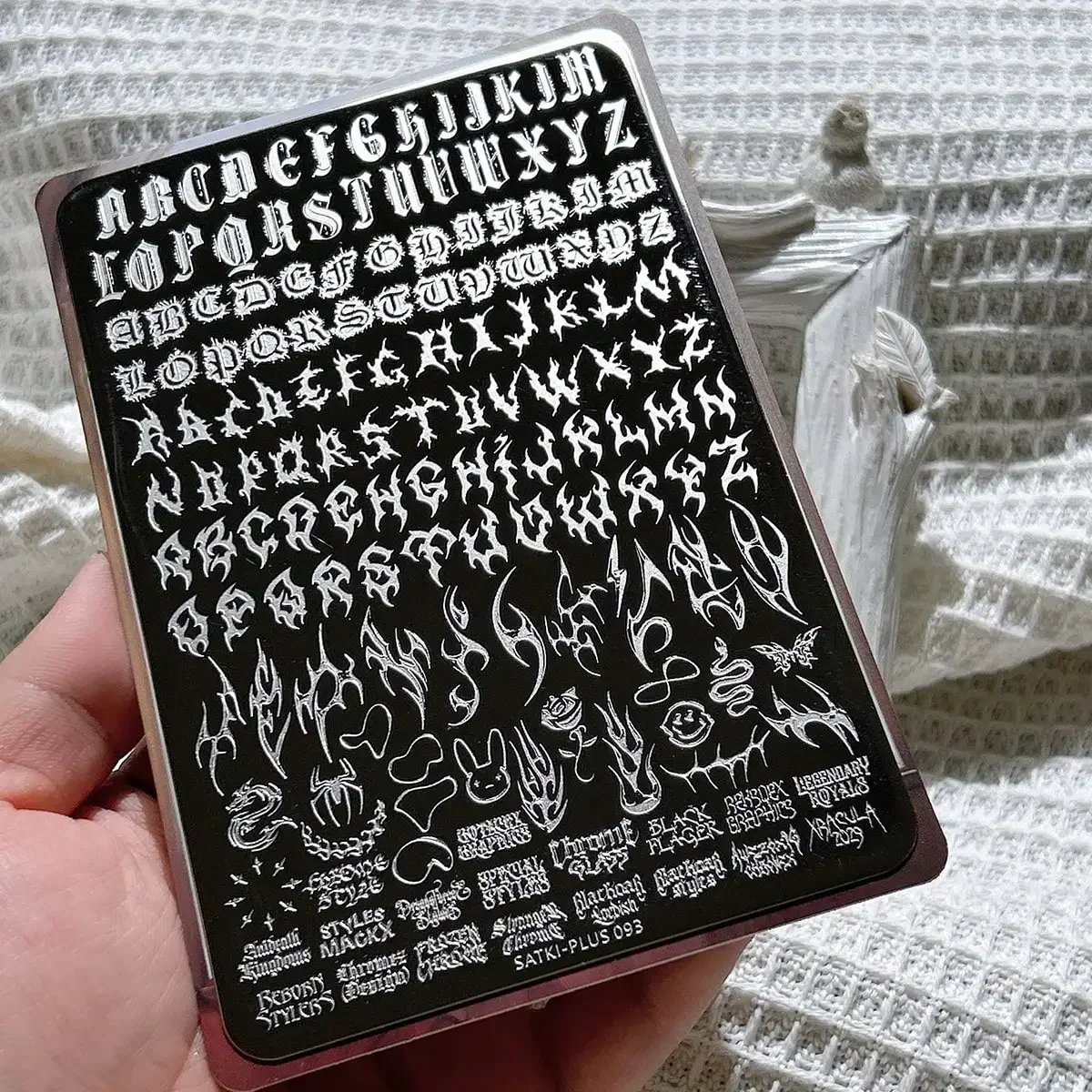 Nail Art Stamping Kit - 고품질 네일 아트 스탬핑 플레이트, 고딕