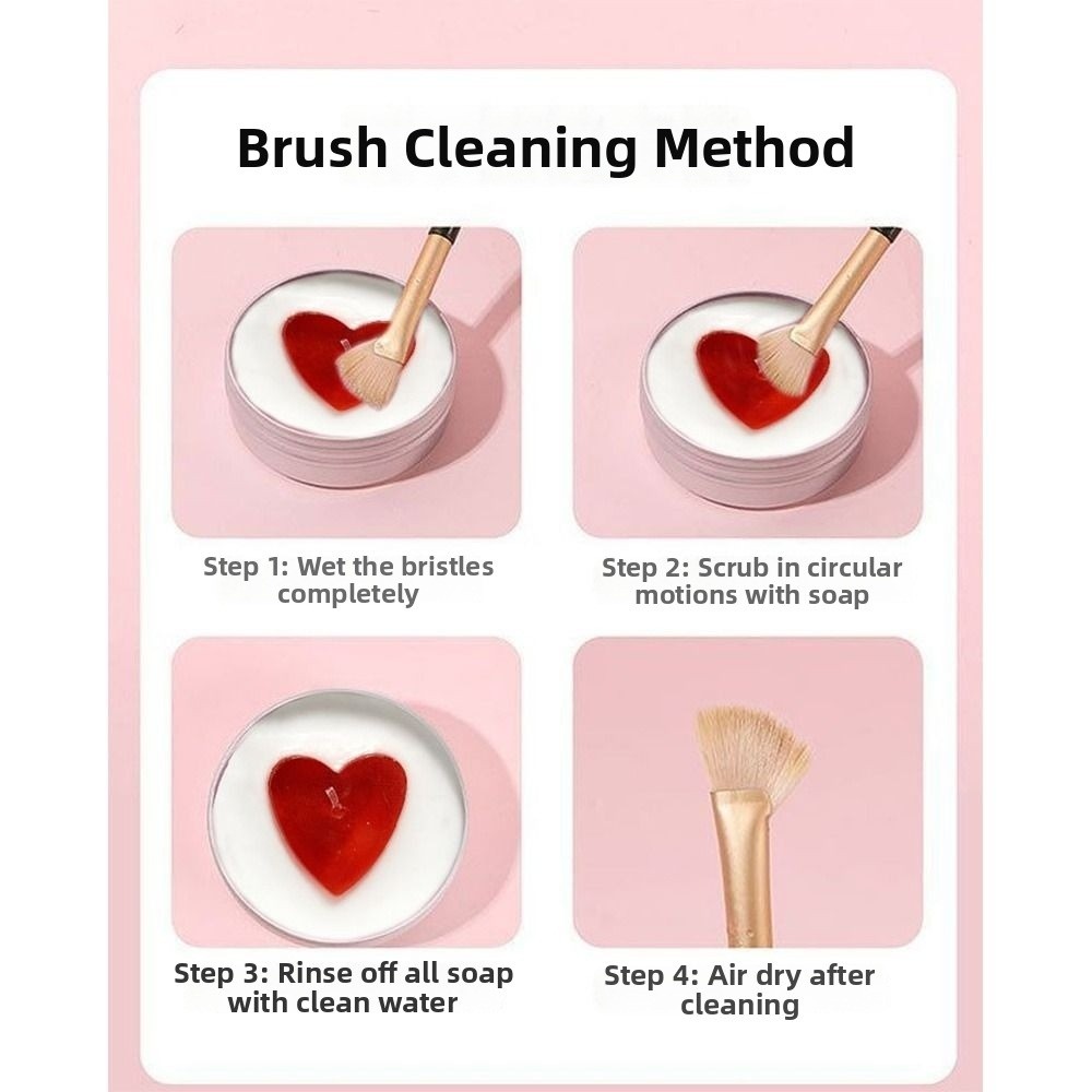 Cosmetic Sponge - 딥 클린 메이크업 브러쉬 클리너 비누(실리콘