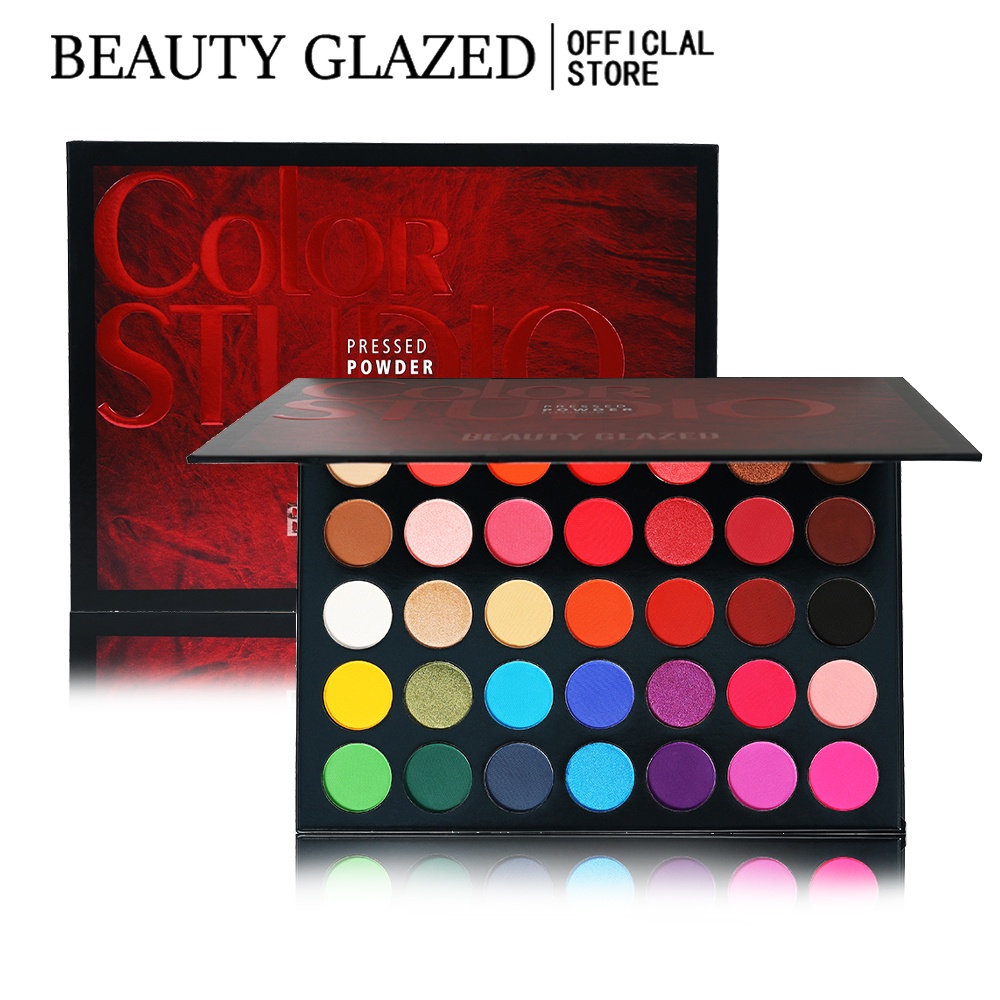 Beauty Makeup Eyeshadow Palette - 뷰티 글레이즈드 팔레트 아이섀도우 35가지 색상
