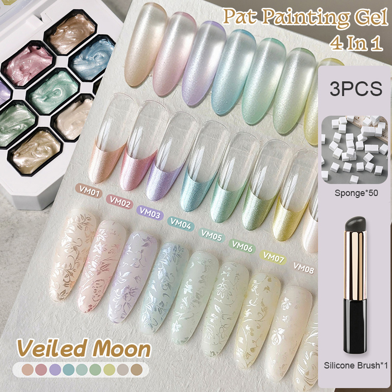 Nail Art Stamping Kit - UR SUGAR 3PCS 펄 팻 페인팅