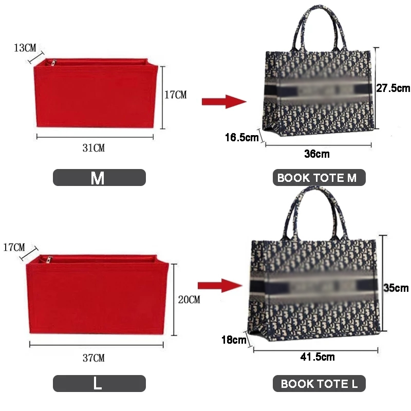 펠트 천 삽입 가방 책 토트 메이크업 핸드백 주최자 여 - Ysl Beauty Makeup Bag 리뷰 및 가격