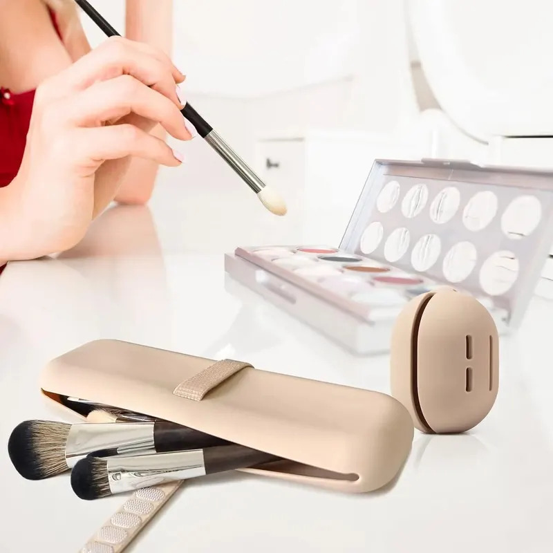 여행 메이크업 브러쉬 홀더, 실리콘 화장품 브러쉬 가방 - Cosmetic Sponge 리뷰 및 가격