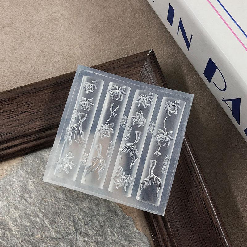 ✨   3D 실리콘 네일 몰드 바다 물고기 꼬리 꽃 연 - Nail Art Stamping Kit 리뷰 및 가격
