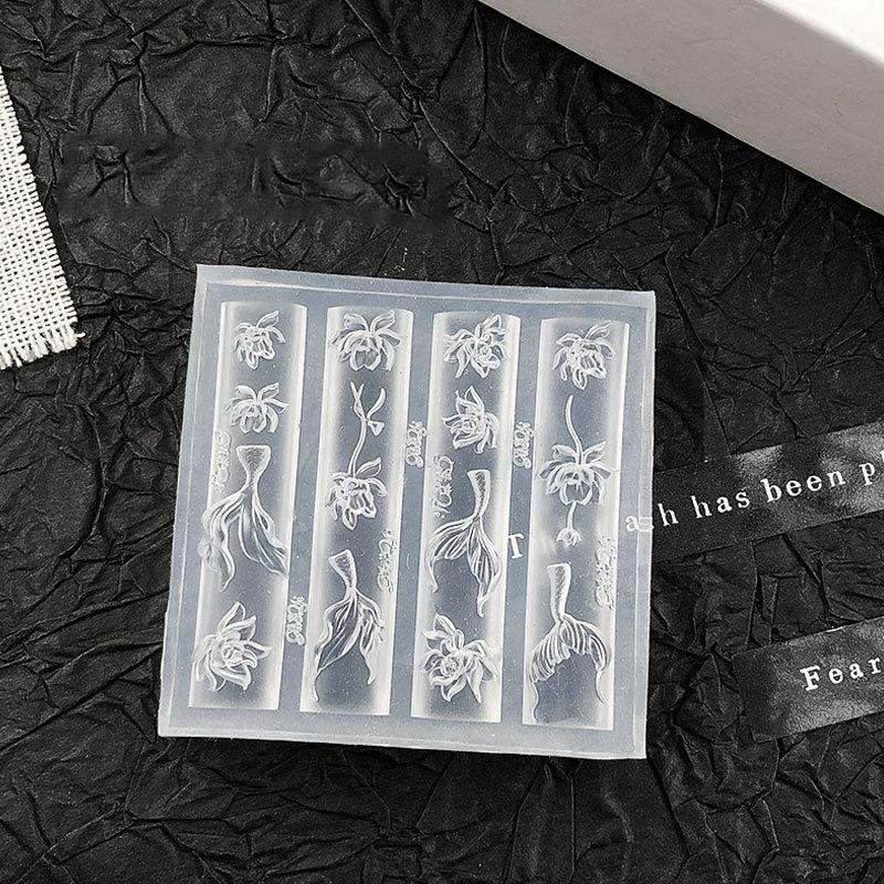 ✨   3D 실리콘 네일 몰드 바다 물고기 꼬리 꽃 연 - Nail Art Stamping Kit 리뷰 및 가격