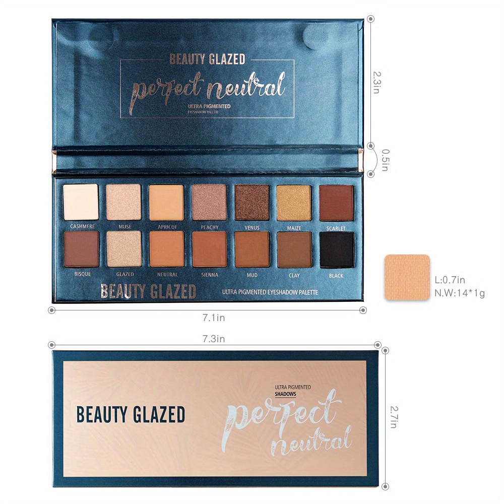 뷰티 글레이즈 14 색 아이 섀도우 팔레트 매트 하이  - Beauty Makeup Eyeshadow Palette 리뷰 및 가격