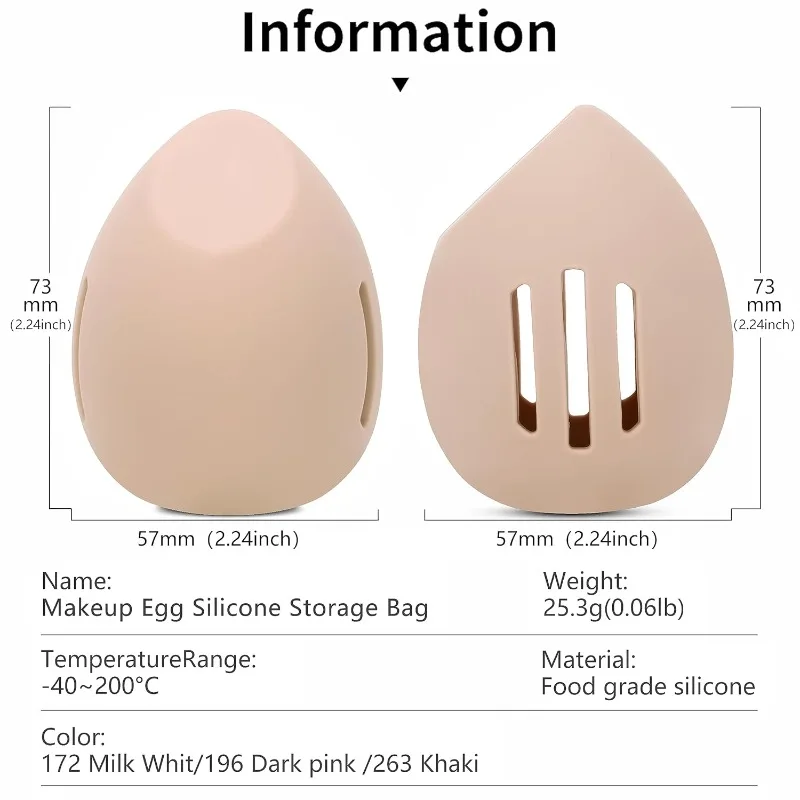 실리콘 뷰티 에그 통기성 및 메이크업 스폰지 박스, 방 - Beauty Bag Makeup 리뷰 및 가격