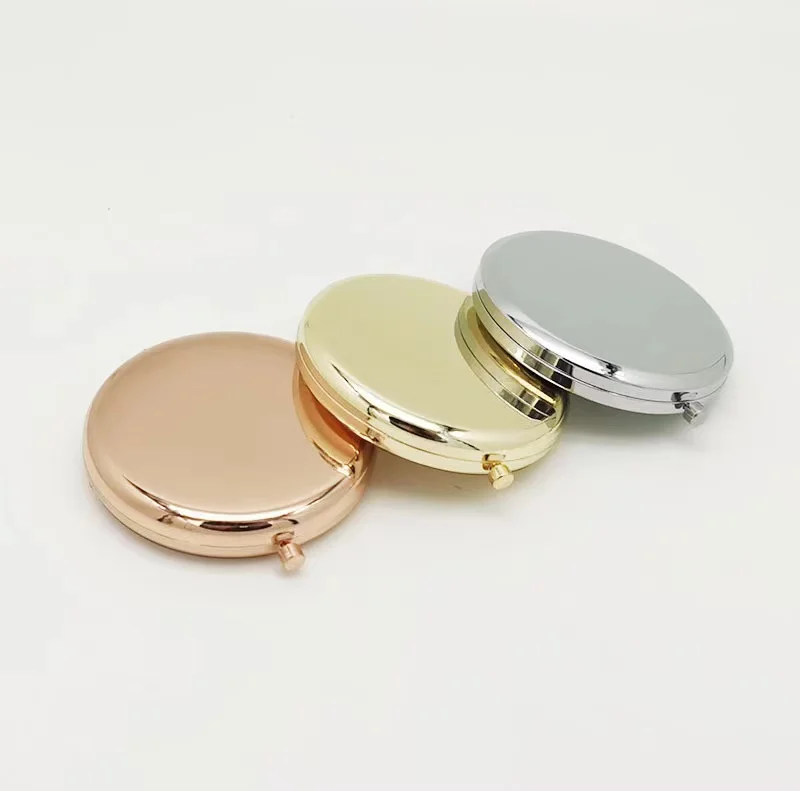 휴대용 메이크업 미러 솔리드 로즈 골드 컬러 메탈 라운 - Beauty And Makeup Quotes 리뷰 및 가격