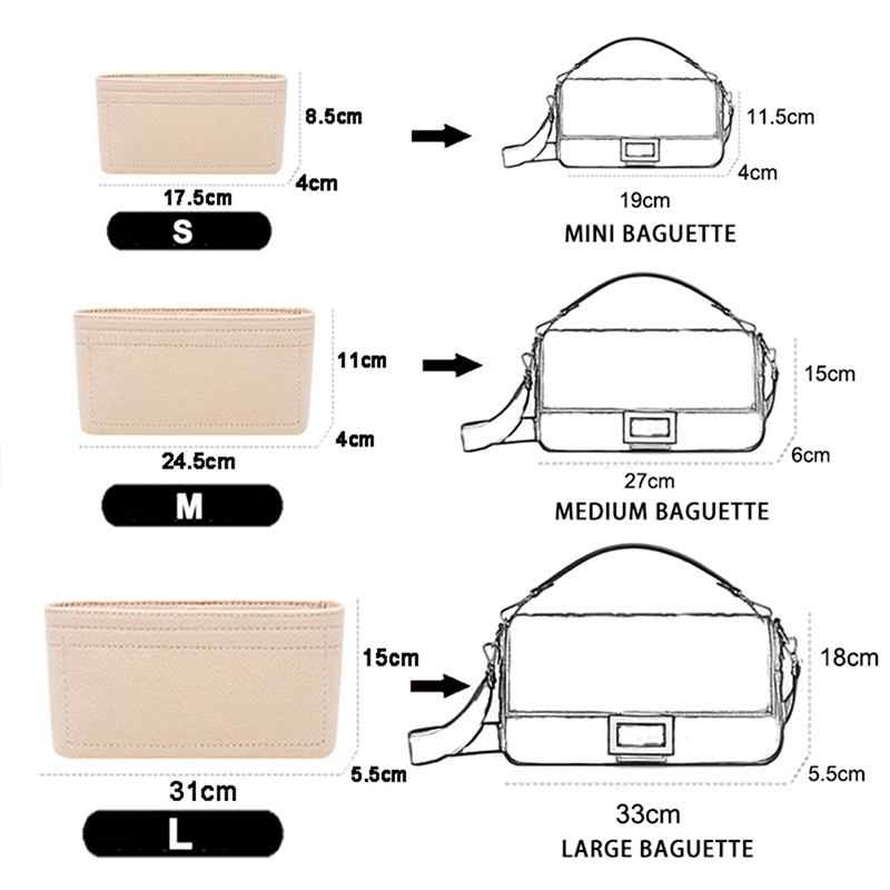 1PC 펠트 삽입 가방 주최자, 메이크업 주최자, 라이 - Ysl Beauty Makeup Bag 리뷰 및 가격