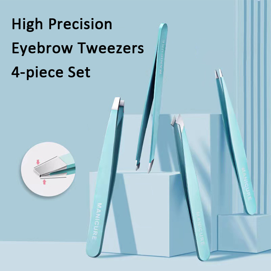 4 Pcs 다채로운 눈썹 족집게 머리 아름다움 좋은 머 - Beauty Hair Makeup 리뷰 및 가격