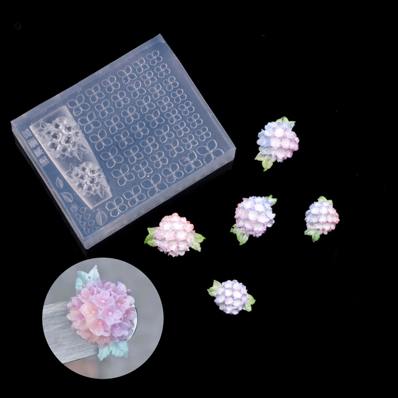 수국 3D 고투명 네일 조각 몰드 DIY 디자인 실리콘 - Nail Art Stamping Kit 리뷰 및 가격