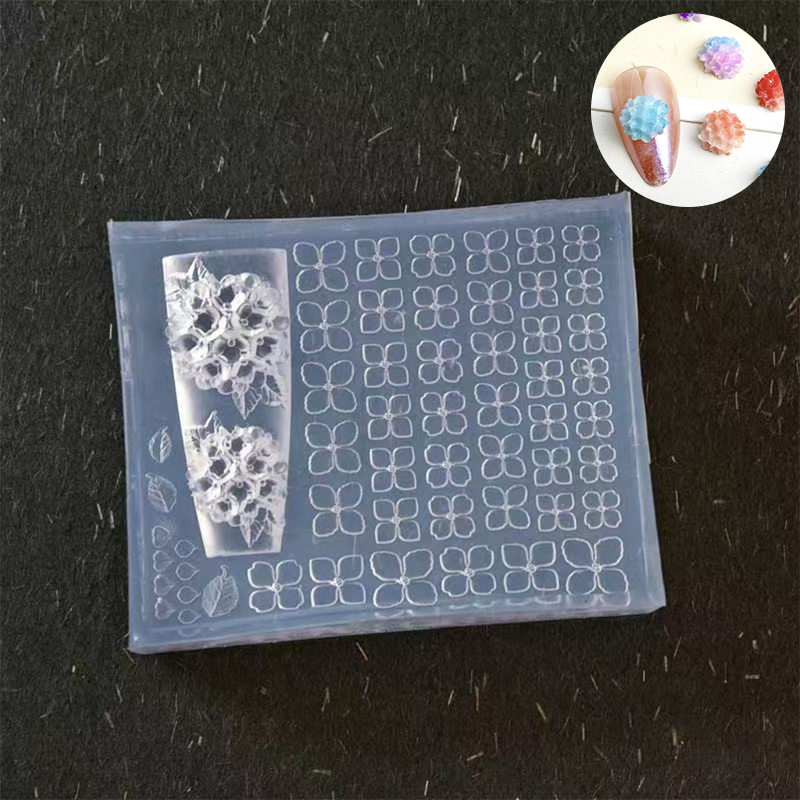 수국 3D 고투명 네일 조각 몰드 DIY 디자인 실리콘 - Nail Art Stamping Kit 리뷰 및 가격