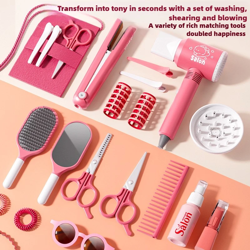 여아용 헤어 뷰티 살롱 세트, 시뮬레이션 헤어 드라이어 - Beauty Makeup Fashion 리뷰 및 가격