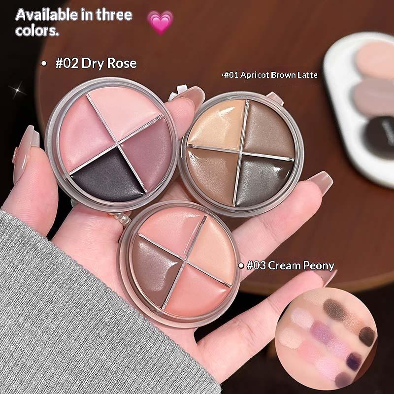 카푸치니 4컬러 매트 벨벳 아이섀도우 팔레트 아이라이너 - Beauty Makeup Eyeshadow Palette 리뷰 및 가격