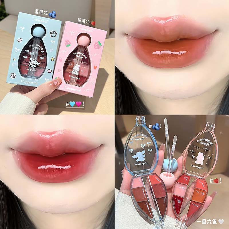 한국 패션 6색 미러 립 프리즈 학생용 화장품 글래스  - Beauty Makeup Fashion 리뷰 및 가격