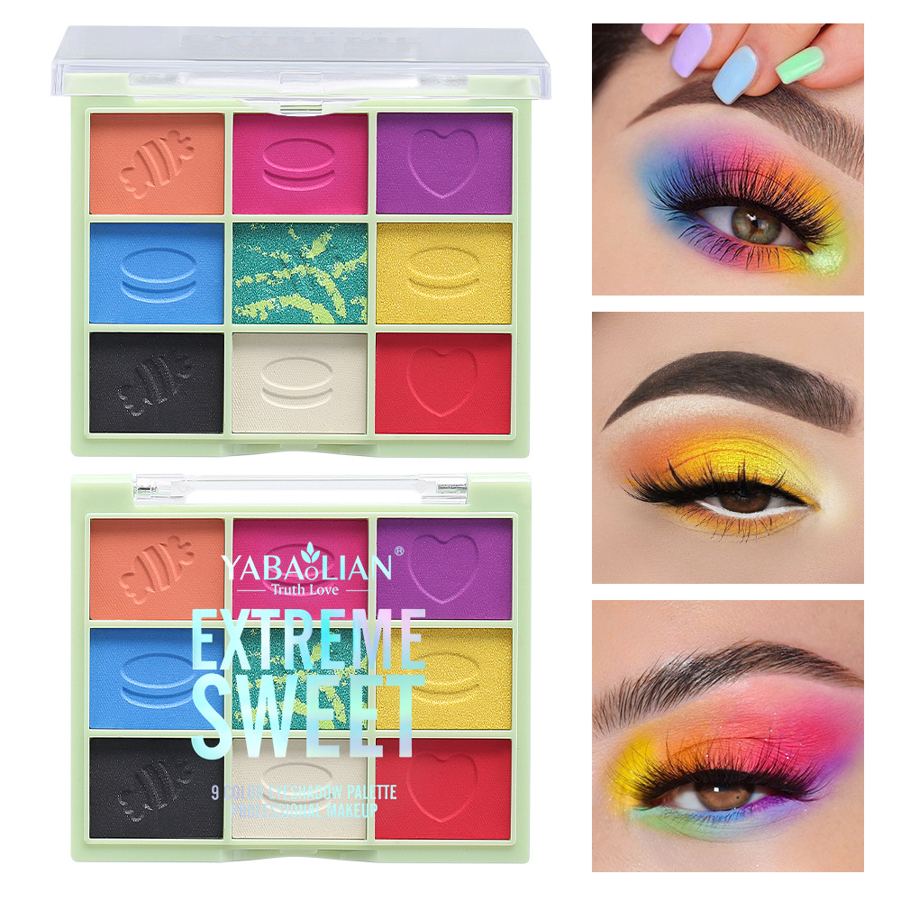 투명한 아이섀도 팔레트 9가지 색상 새로운 매트 및 쉬 - Beauty Makeup Eyeshadow Palette 리뷰 및 가격
