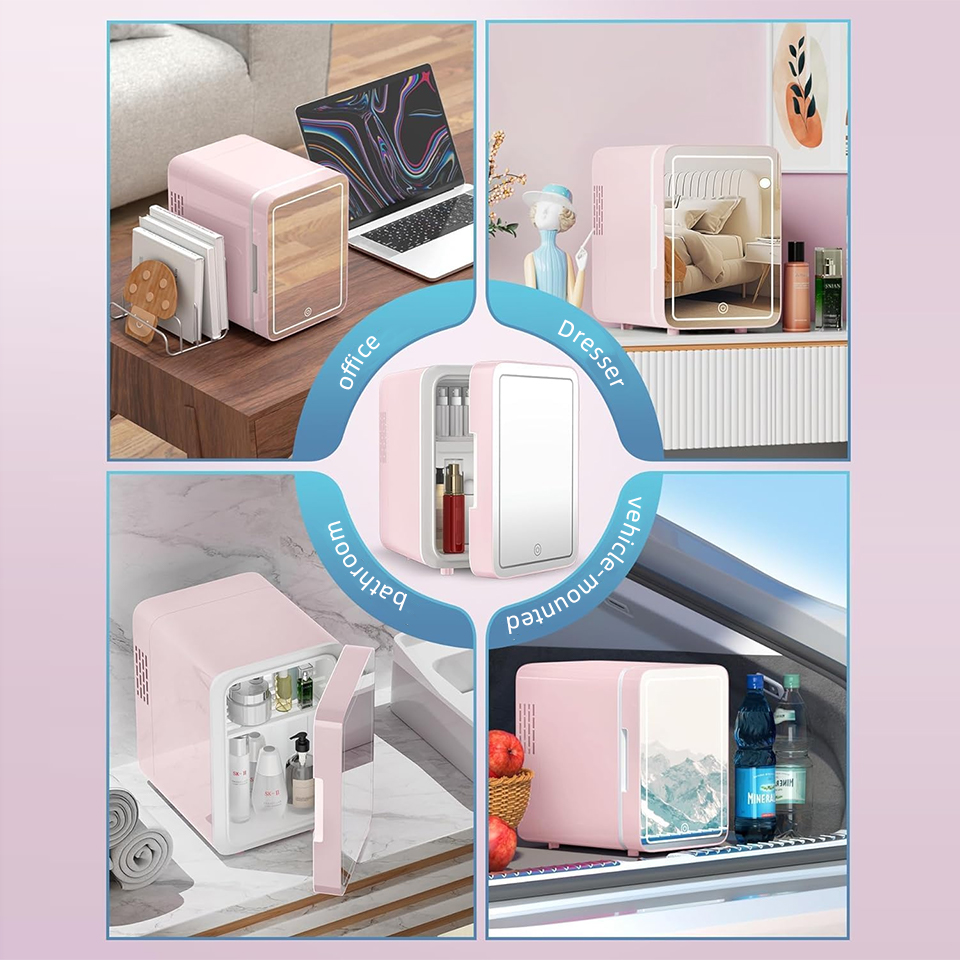 야나체 6L/9L 미니 뷰티 냉장고 LED 미러 도어  - Beauty Makeup Fridge 리뷰 및 가격