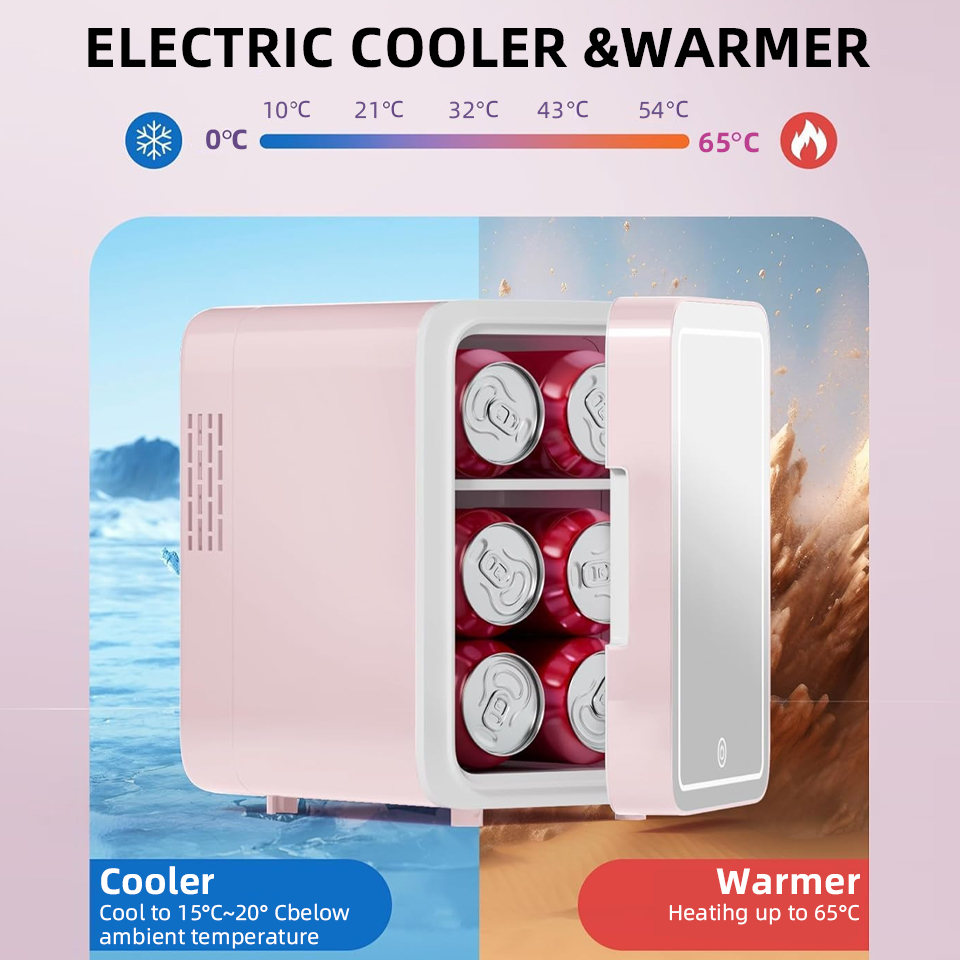야나체 6L/9L 미니 뷰티 냉장고 LED 미러 도어  - Beauty Makeup Fridge 리뷰 및 가격