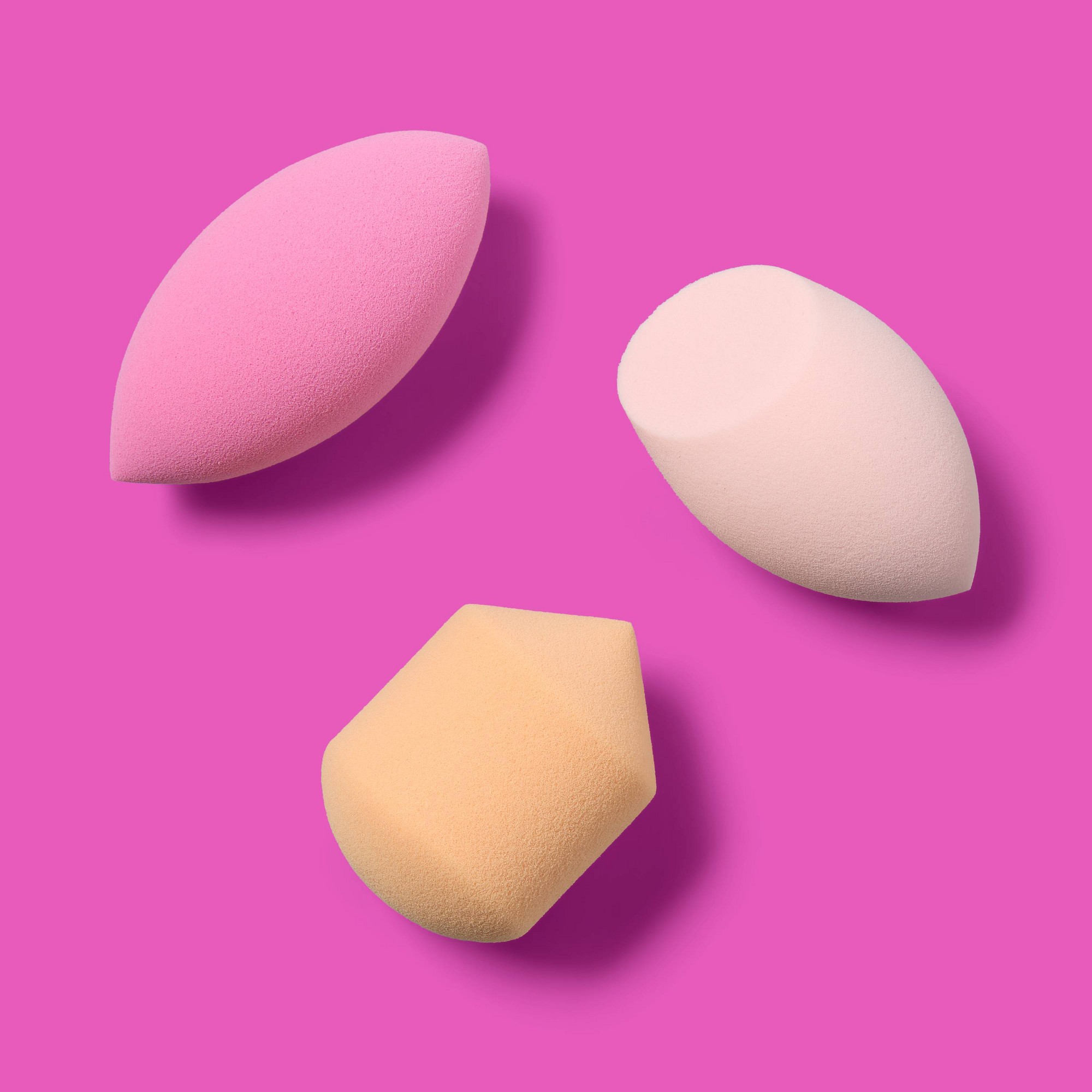 3ct 다양한 모양의 메이크업 블렌더 스펀지 세트, 파 - Cosmetic Sponge 리뷰 및 가격