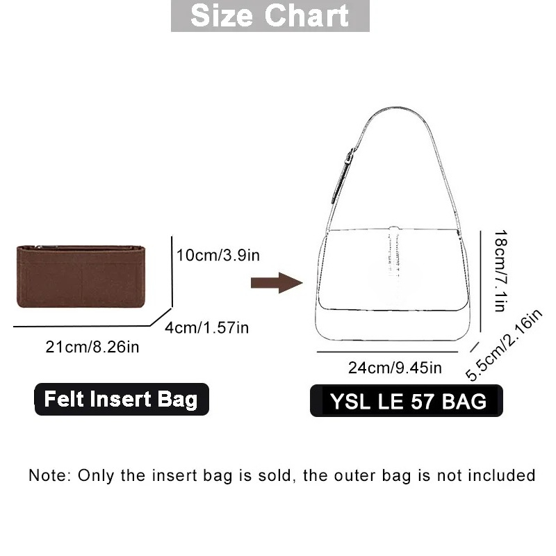 EverToner 숄더백 지갑, 펠트 삽입 정리함, 메 - Ysl Beauty Makeup Bag 리뷰 및 가격