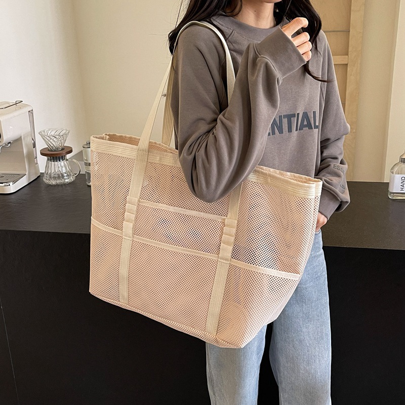 중공 대용량 메이크업 보관 가방 여성 다기능 메쉬 숄더 - Beauty Bag Makeup 리뷰 및 가격