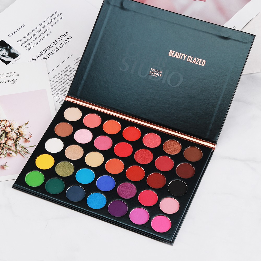 뷰티 글레이즈드 팔레트 아이섀도우 35가지 색상 매트/ - Beauty Makeup Eyeshadow Palette 리뷰 및 가격