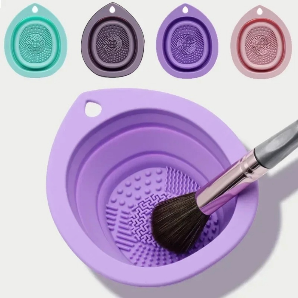 실리콘 메이크업 브러쉬 청소 그릇 접이식 세척 매트 휴 - Cosmetic Sponge 리뷰 및 가격