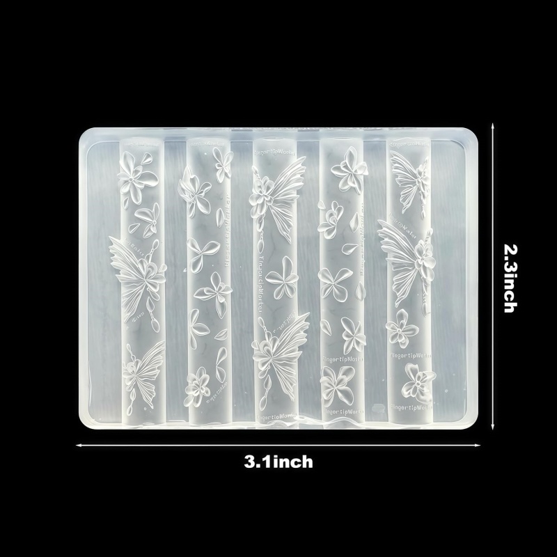 3D 나비 꽃 젤 네일 아트 몰드 아트 레진 꽃잎 몰드 - Nail Art Stamping Kit 리뷰 및 가격