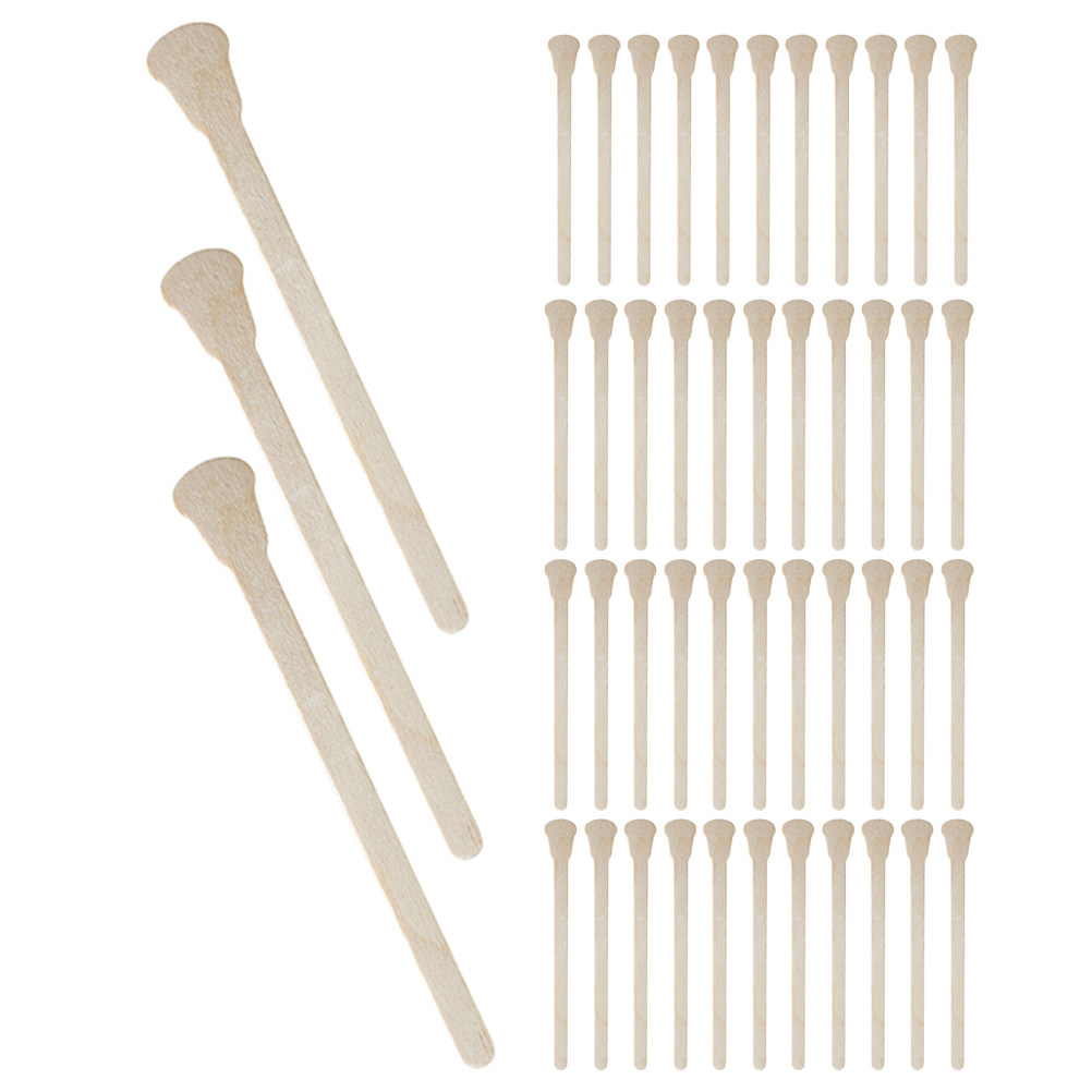 100Pcs 튼튼한 나무 왁스 스틱 일회용 메이크업 어 - Beauty Hair Makeup 리뷰 및 가격