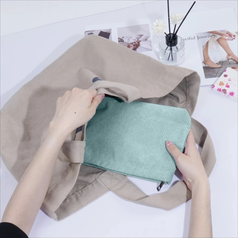 코듀로이 여행용 화장품 가방 휴대용 메이크업 수납 가방 - Beauty Bag Makeup 리뷰 및 가격