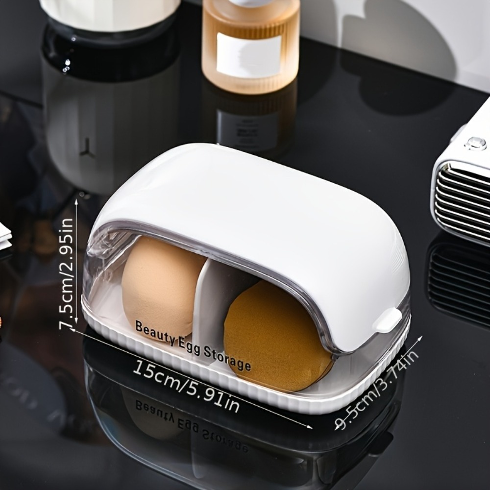 듀얼 컴파트먼트 뷰티 스펀지 보관함 투명 뚜껑 메이크업 - Cosmetic Sponge 리뷰 및 가격